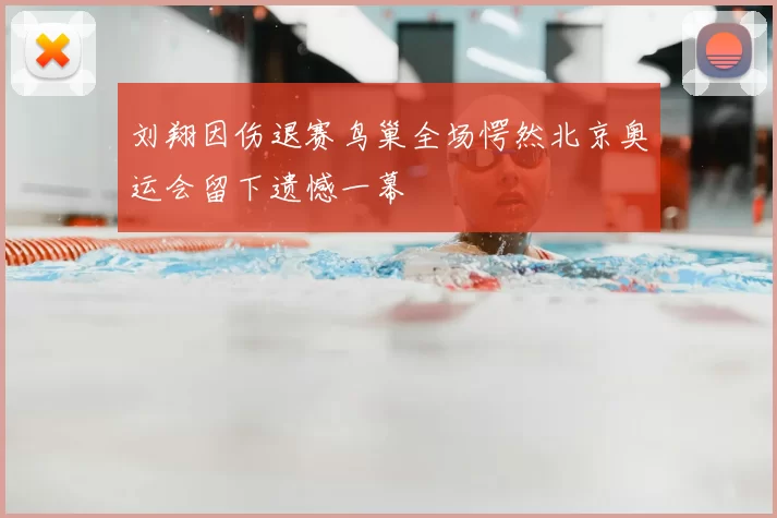 刘翔因伤退赛鸟巢全场愕然北京奥运会留下遗憾一幕